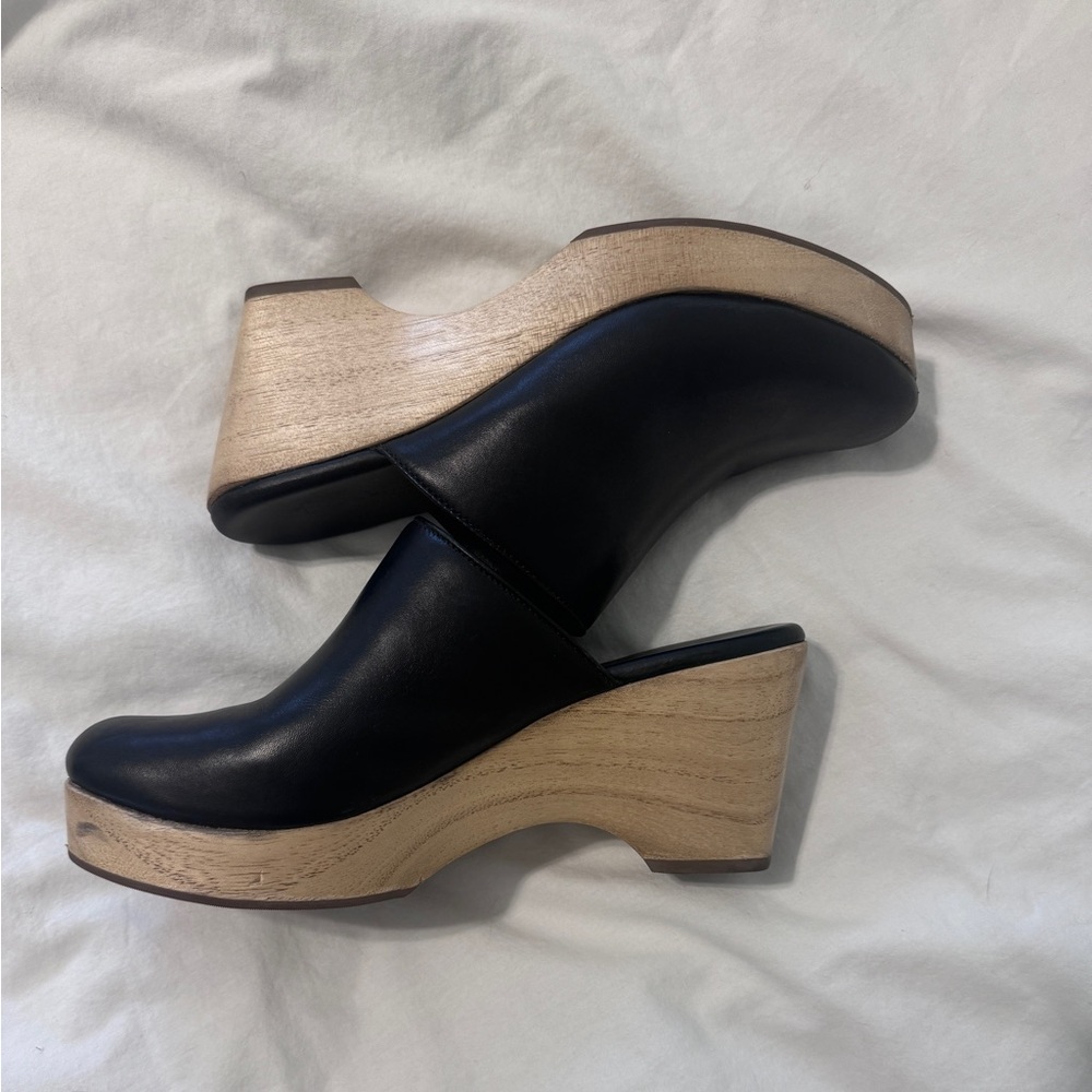 Everlane wooden clogs